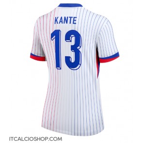 Francia Kante #13 Seconda Maglia Femmina Europei 2024 Manica Corta